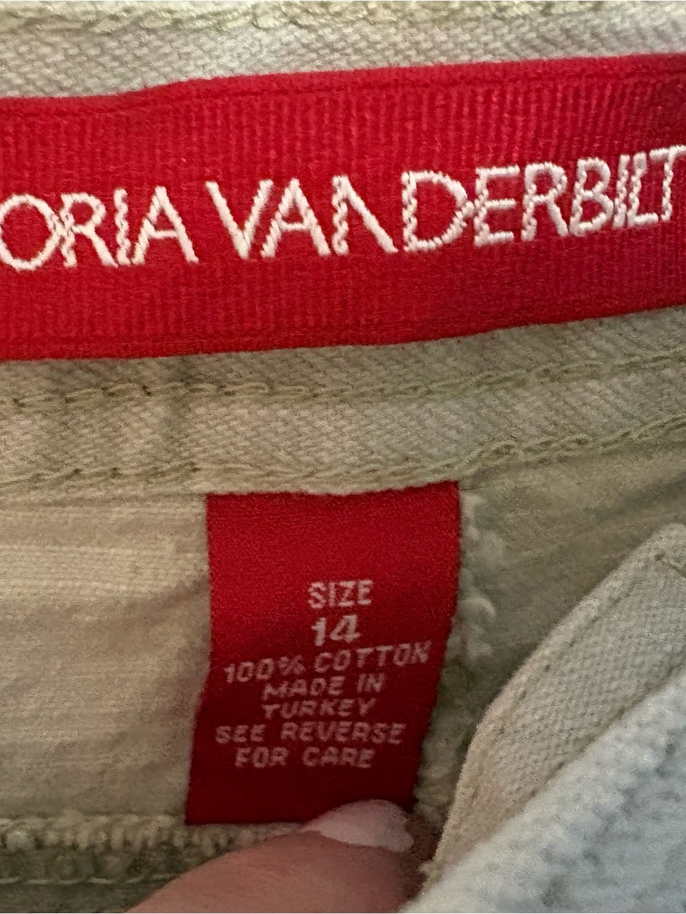 Gloria Vanderbilt Light Khaki Women's Jean Shorts - Picture 3 of 7